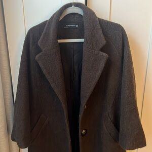 Zara wool blend coat in XS